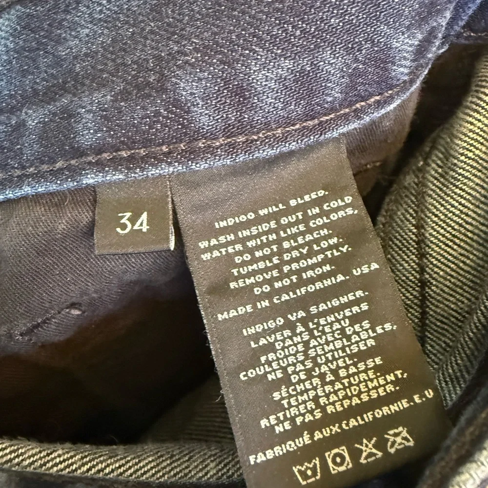 J Brand Blue Straight-Leg Jeans Classic Style